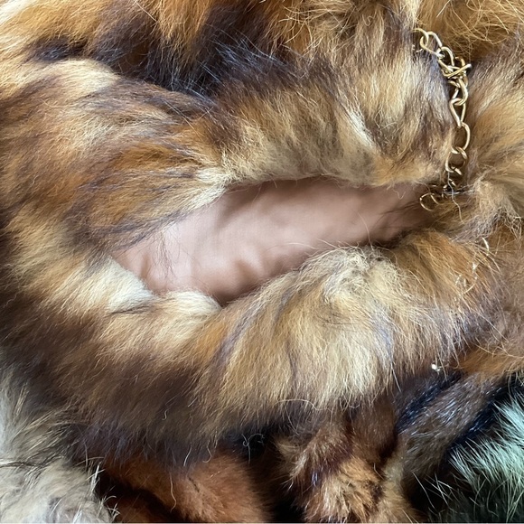 30’s-40’s Collectors piece Large Red Fox Hand warming. Muff Handbag. Zipper. - Picture 12 of 14